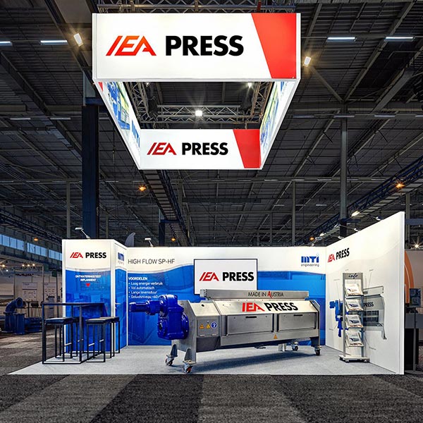 Stand ontwerp voor MTI op beurs Aqua Nederland